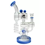 Lookah 11" Shower Perc Double Chamber Coil Recycler