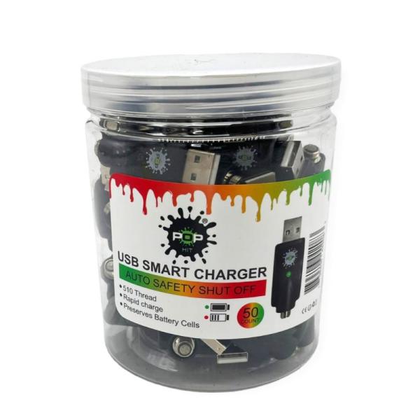 Pop Usb Smart Chargers Jar - 50ct